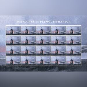 100 Mayflower In Plymouth Harbor Forever Postage Stamps USPS Wedding Invite 2020